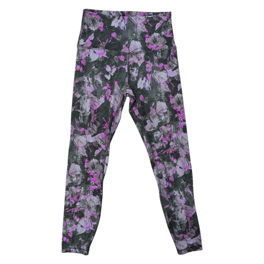 Lululemon High Rise Floral Print Leggings Size 6 26"‎ Inseam